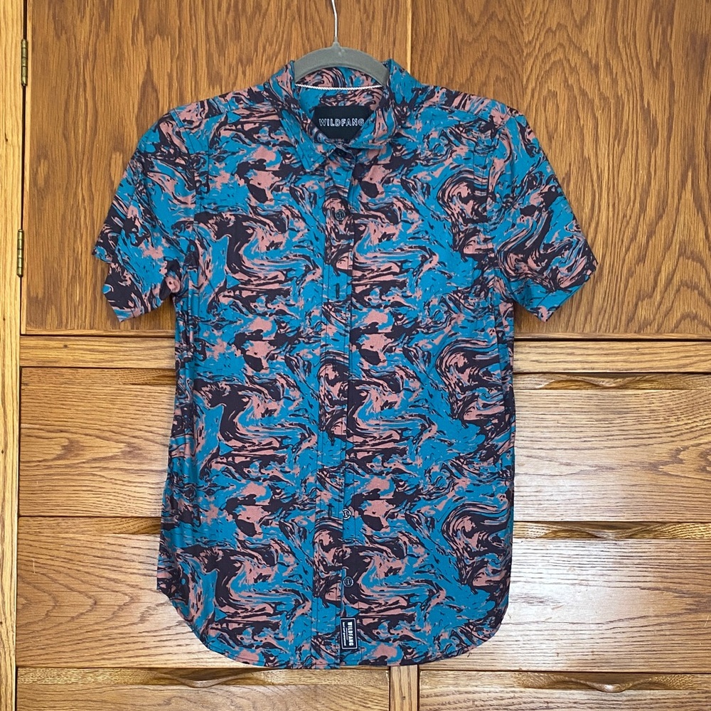 Wildfang XS unisex patterned button up shirt